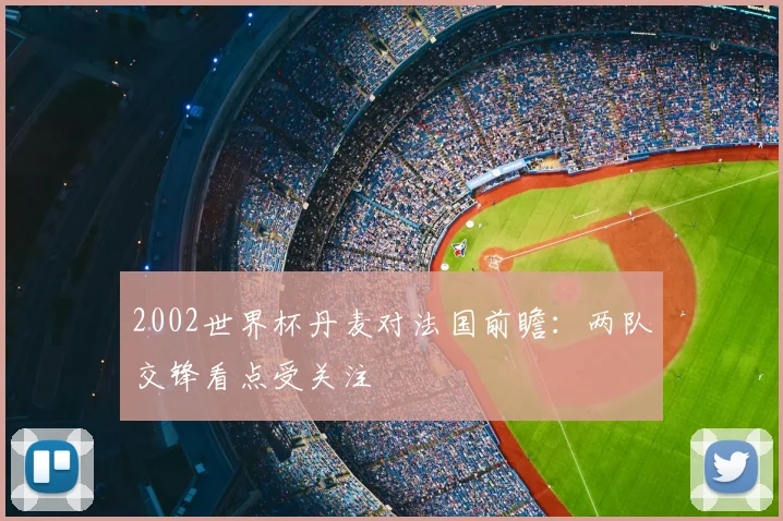 2002世界杯丹麦对法国前瞻：两队交锋看点受关注